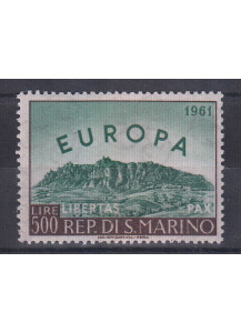 1961 Europa Veduta San Marino 1 Valore Integro Non Linguellato Sassone 568